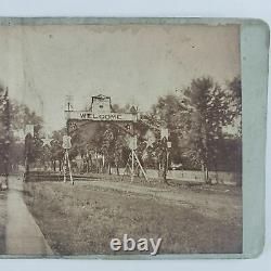 American Civil War Union Army XV Corps 40 Rounds Camp Photo Stereoview B243