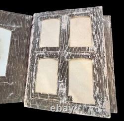 Antique 1800s Cabinet Card Photo Album Civil War Era With 14 CC Antique Photos