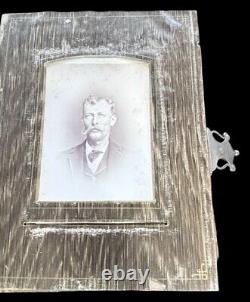 Antique 1800s Cabinet Card Photo Album Civil War Era With 14 CC Antique Photos