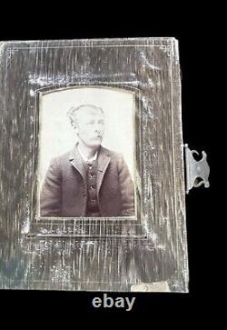 Antique 1800s Cabinet Card Photo Album Civil War Era With 14 CC Antique Photos