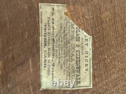 Antique 1800s Civil War era Magnificent Oval Portrait Picture Frame 1863 Woman