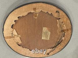 Antique 1800s Civil War era Magnificent Oval Portrait Picture Frame 1863 Woman