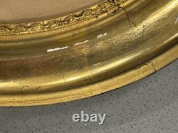 Antique 1800s Civil War era Magnificent Oval Portrait Picture Frame 1863 Woman