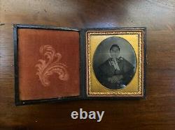 Antique 1800s US Civil War Ambrotype Photo Pictures in Frame Cases LOT OF 7