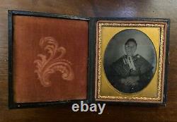 Antique 1800s US Civil War Ambrotype Photo Pictures in Frame Cases LOT OF 7