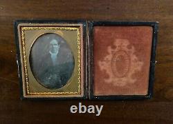 Antique 1800s US Civil War Ambrotype Photo Pictures in Frame Cases LOT OF 7