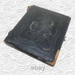 Antique 1850s Ambrotype Union Case Civil War Era 1/6 Plate Not Daguerreotype