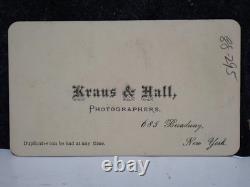 Antique 1860s Civil War Era CDV of Louis Fitzgerald 7th New York State Militia