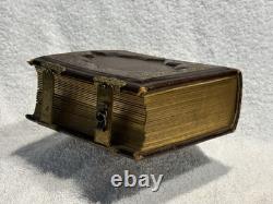 Antique 1860s Civil War Era William W Harding Leather CDV Photo Album with 24 Pics