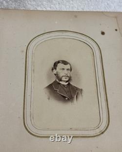 Antique 1860s Civil War Era William W Harding Leather CDV Photo Album with 24 Pics