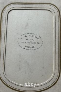 Antique 1860s Civil War Era William W Harding Leather CDV Photo Album with 24 Pics