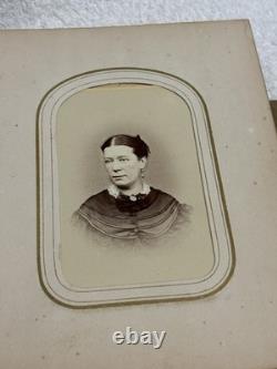 Antique 1860s Civil War Era William W Harding Leather CDV Photo Album with 24 Pics