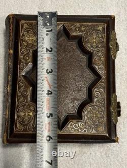 Antique 1860s Civil War Era William W Harding Leather CDV Photo Album with 24 Pics