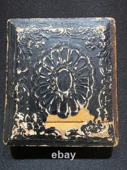 Antique 1860s Tintype 1/6 Plate Family of 5 Children Cased Photo Civil War Era
