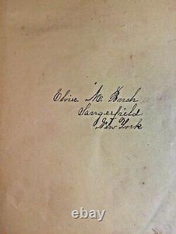 Antique 1862-3 Autograph Album Cazenovia oc Seminary Civil War Era 38 Photos