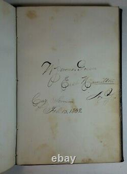 Antique 1862-3 Autograph Album Cazenovia oc Seminary Civil War Era 38 Photos