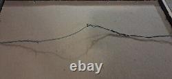 Antique 1869 Post Civil War Bird's Eye View Of Lexington, MO. Lafayette. Framed
