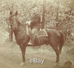 Antique 1880s Cabinet Card Photo 1st Cavalry Col. Abraham K Arnold MOH Civil War