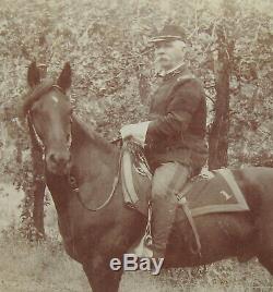 Antique 1880s Cabinet Card Photo 1st Cavalry Col. Abraham K Arnold MOH Civil War