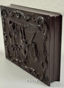 Antique 1/4 Plate Union Thermoplastic Photograph Case Daguerreotype Gutta Percha