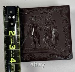 Antique 1/4 Plate Union Thermoplastic Photograph Case Daguerreotype Gutta Percha