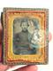 Antique 1/6th Plate Union Civil War Soldier Cased Tintype Ks Il Photo