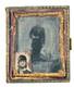 Antique 1/9th Plate Union Civil War Soldiers Photo Tintype Ks Il Cased