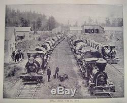 Antique AMERICAN US PHOTOS Railroad 1894 OLD WEST INDIAN Slavery SOUTH Civil War