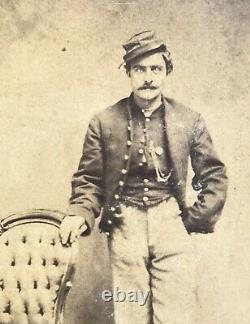 Antique A. G. Keet Civil War Union Soldier CDV Photo Pennsylvania Name On Back