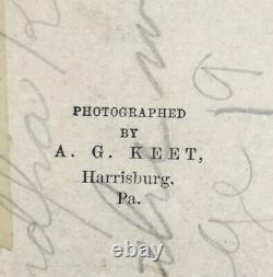 Antique A. G. Keet Civil War Union Soldier CDV Photo Pennsylvania Name On Back