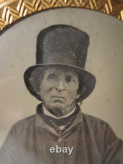 Antique American CIVIL War Era Fourth Doctor Who Lookalike Man Ambrotype Photo