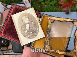 Antique Americian Civil War Ironclad Thermoplastic Union Case Benjamin Disraeli