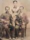 Antique Artistic Beauty Civil War Era Brothers In Arms Sister Old Tintype Photo