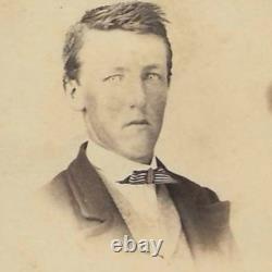 Antique CDV Civil War Era Identified James Cramer Southern Refugee Columbus Ohio