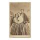 Antique Cdv Photo Three Women Affectionate Pose Civil War Era Rochester Ny