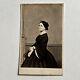 Antique Cdv Photograph Beautiful Mary Todd Lincoln Wife Of President Portrait