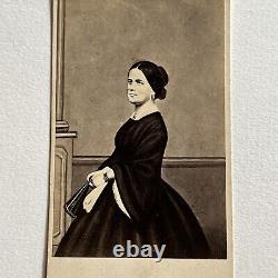 Antique CDV Photograph Beautiful Mary Todd Lincoln Wife Of President Portrait