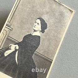 Antique CDV Photograph Beautiful Mary Todd Lincoln Wife Of President Portrait