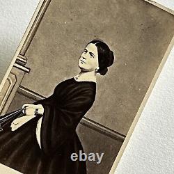 Antique CDV Photograph Beautiful Mary Todd Lincoln Wife Of President Portrait