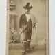 Antique Cdv Photograph Man Civil War Union Soldier Goatee Augusta Maine