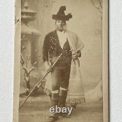 Antique CDV Photograph Man Civil War Union Soldier Goatee Augusta Maine