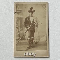 Antique CDV Photograph Man Civil War Union Soldier Goatee Augusta Maine