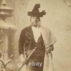 Antique CDV Photograph Man Civil War Union Soldier Goatee Augusta Maine