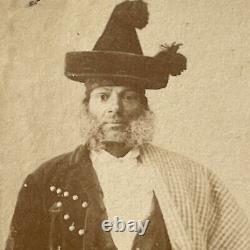 Antique CDV Photograph Man Civil War Union Soldier Goatee Augusta Maine