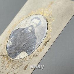 Antique CDV Photograph Man Mustache Working Class Pea Coat Hat Civil War Era