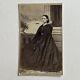 Antique Cdv Photograph Very Beautiful Young Woman Ship Civil War Era Houghton Mi