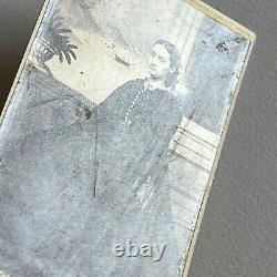 Antique CDV Photograph Very Beautiful Young Woman Ship Civil War Era Houghton MI