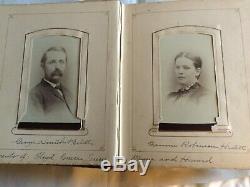 Antique CDV and Tintype Album Civil War Soldiers & Identified Family Photos