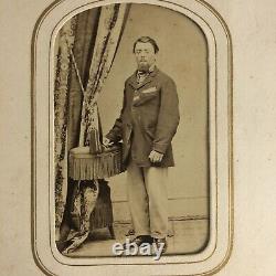 Antique CIVIL WAR ERA 1860s PHOTO ALBUM CDV Photos Photographs (54)