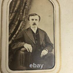 Antique CIVIL WAR ERA 1860s PHOTO ALBUM CDV Photos Photographs (54)